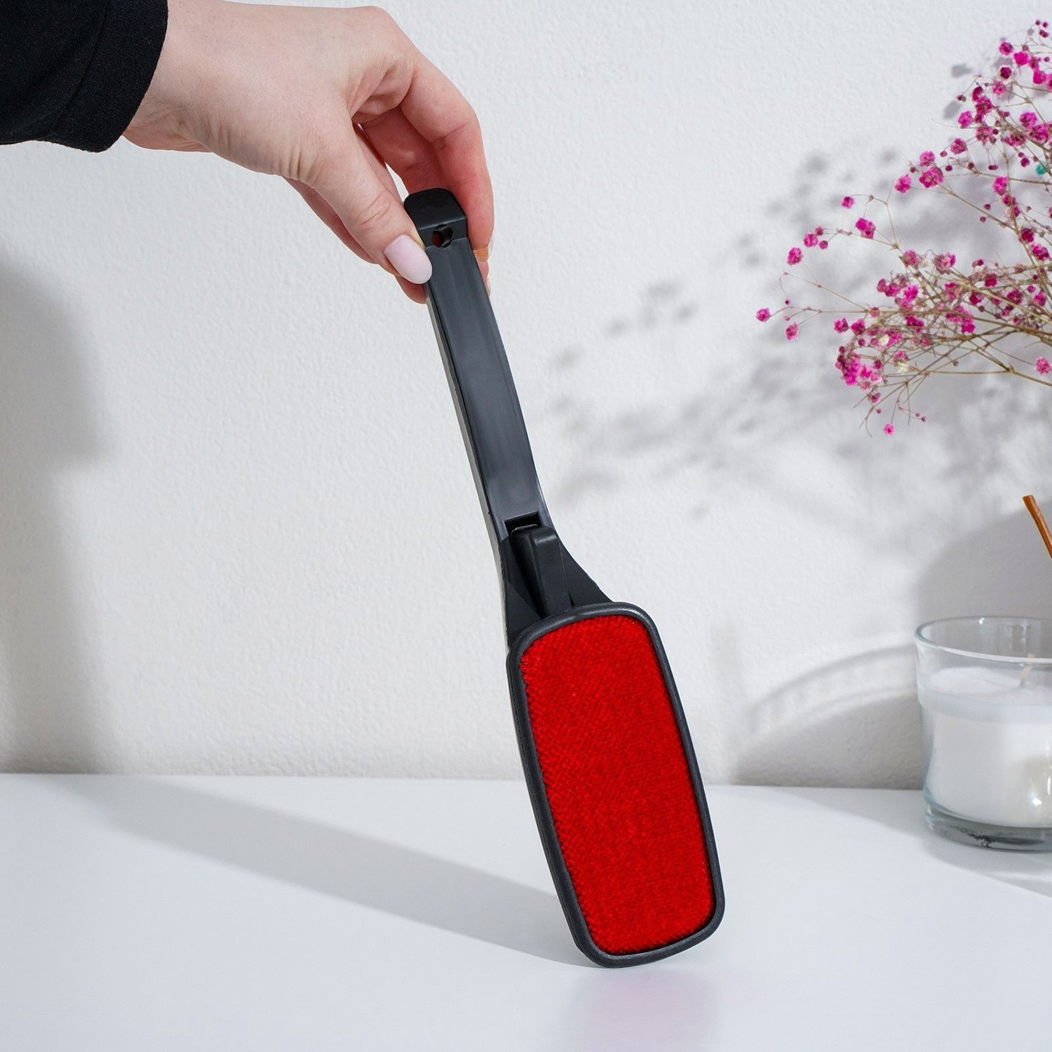 яяяЩетка для одежды перевёртыш 26х5,5х4,5см прямоугольная 415541