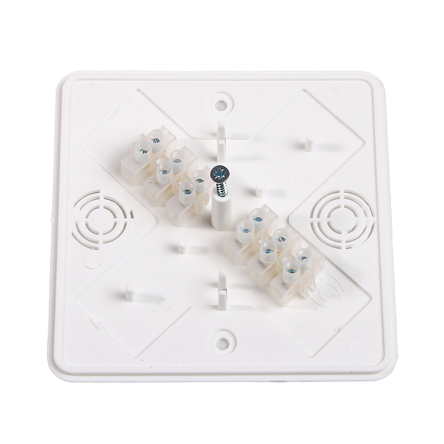 Коробка распаячная  ОП 100х100х29мм  IP40  белая, клем.колодка TDM SQ1401-0908 *1/42