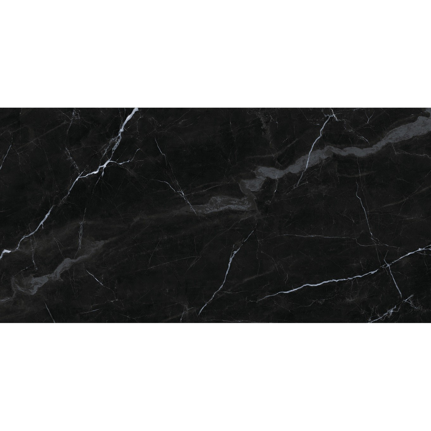 Керамогранит 2.16 м² Китай Мрамор 00-00073776, 1200х600х9 мм, полированный, черный