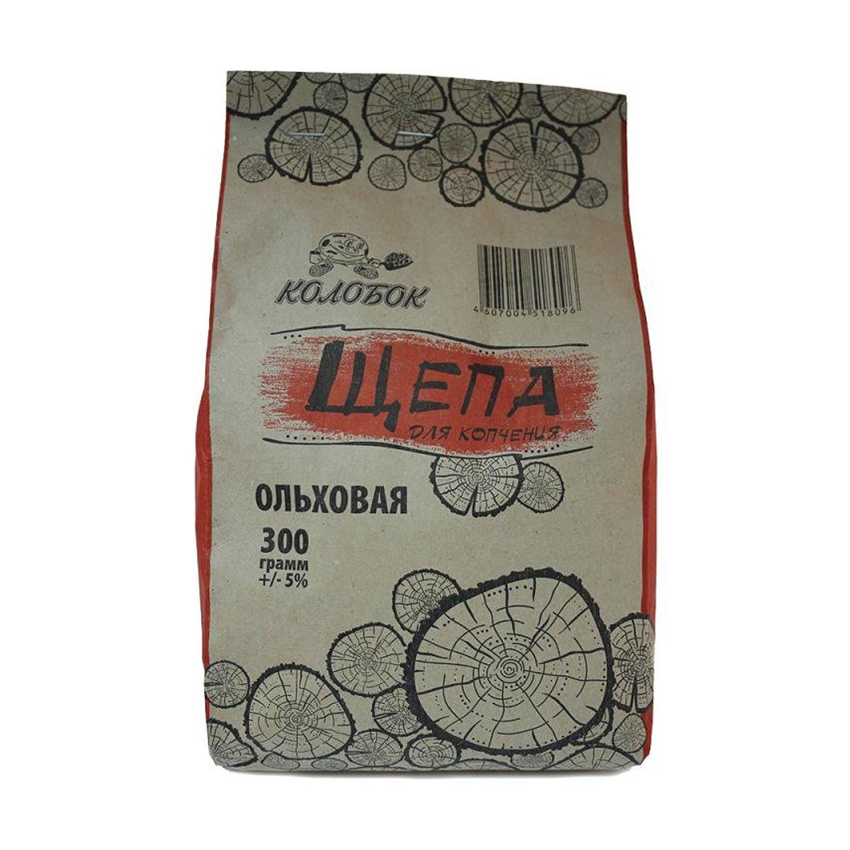 Щепа для копчения «Ольховая» Колобок, 300 г Щепа для копчения «Ольховая» Колобок, 300 г