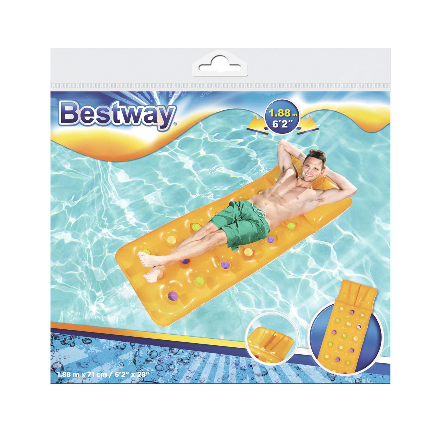 Матрас для плавания 188 х 71 см, цвета микс 43014 1228899