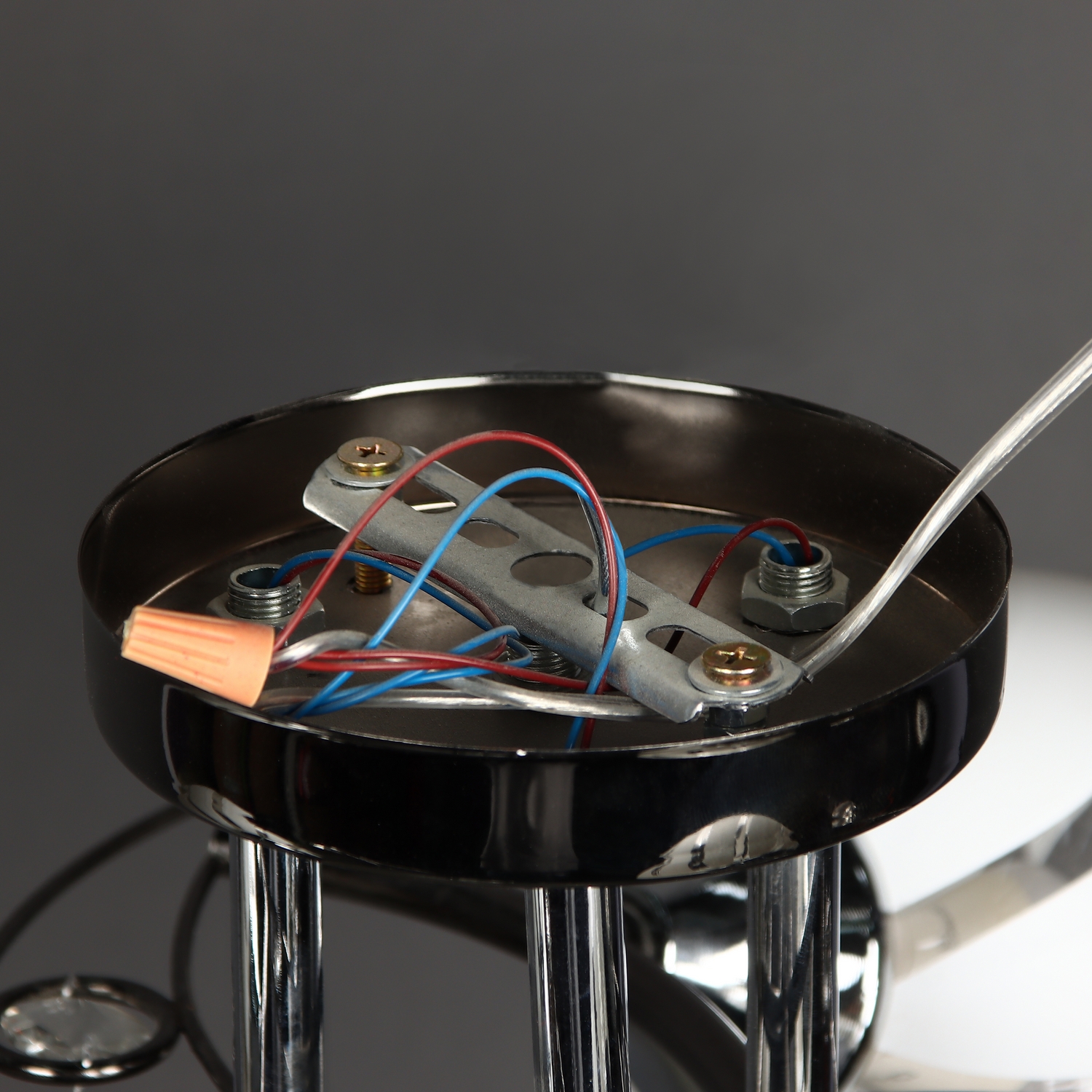 Люстра Verner Lighting А2312/3, 40 Вт, Е27, 3 лампы, черный/хром