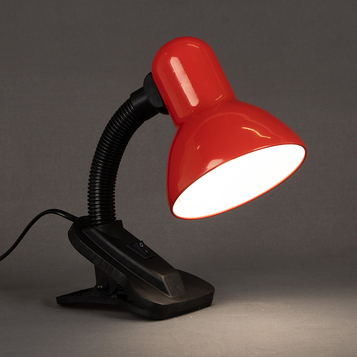 Светильник настольн. GENERAL GTL-025-60-220 60Вт Е27 (прищепка) красный 800125 *1/24
