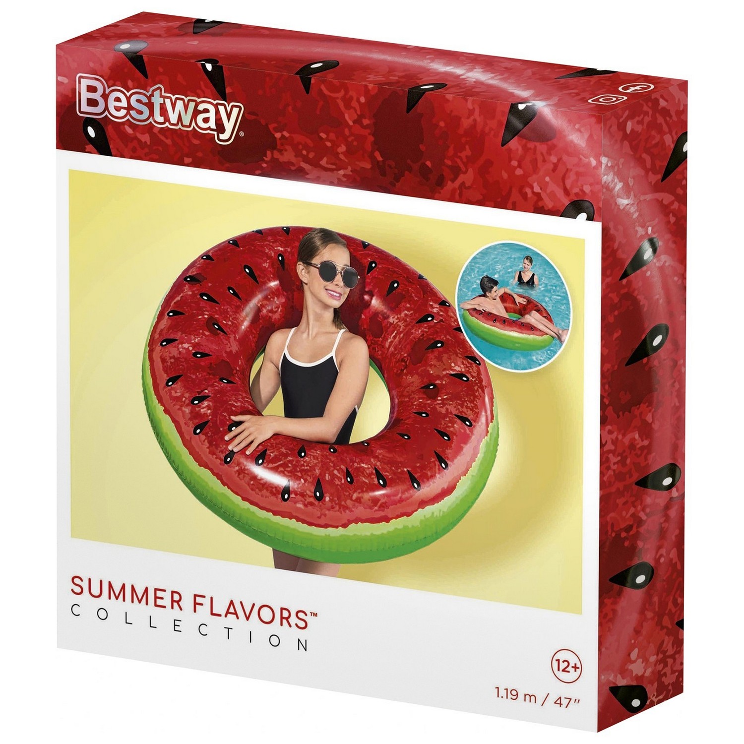 Круг для плавания "Фрукты" в ассортименте,  от 12 лет 36121 4015172