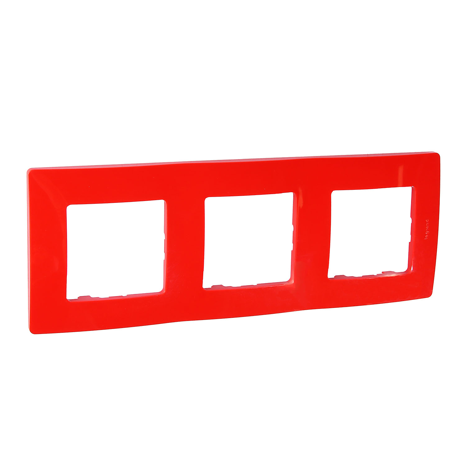 яяяРамка "Etika" 3-м. красн. Leg 672533  *1