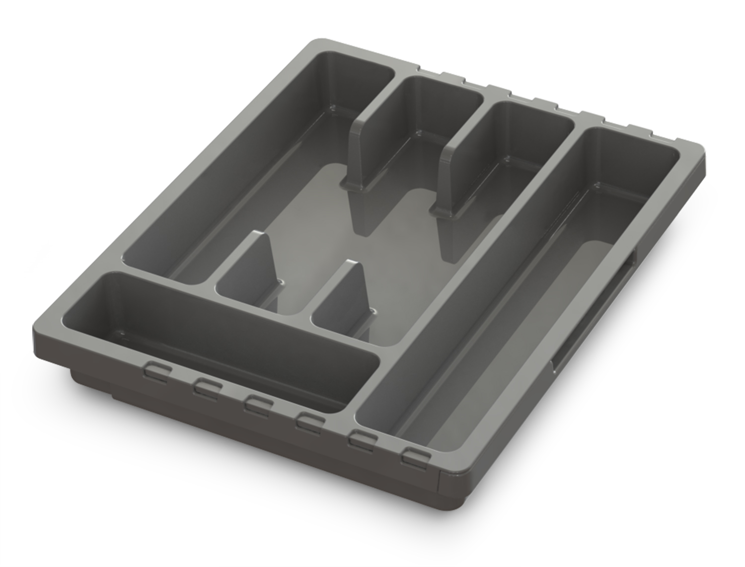 Лоток для столовых приборов пластм. раздвижной 360х300х53мм Серый арт.С424ТСЕР ("Мартика") *1/12 Лоток для столовых приборов пластм. раздвижной 360х300х53мм Серый арт.С424ТСЕР ("Мартика") *1/12