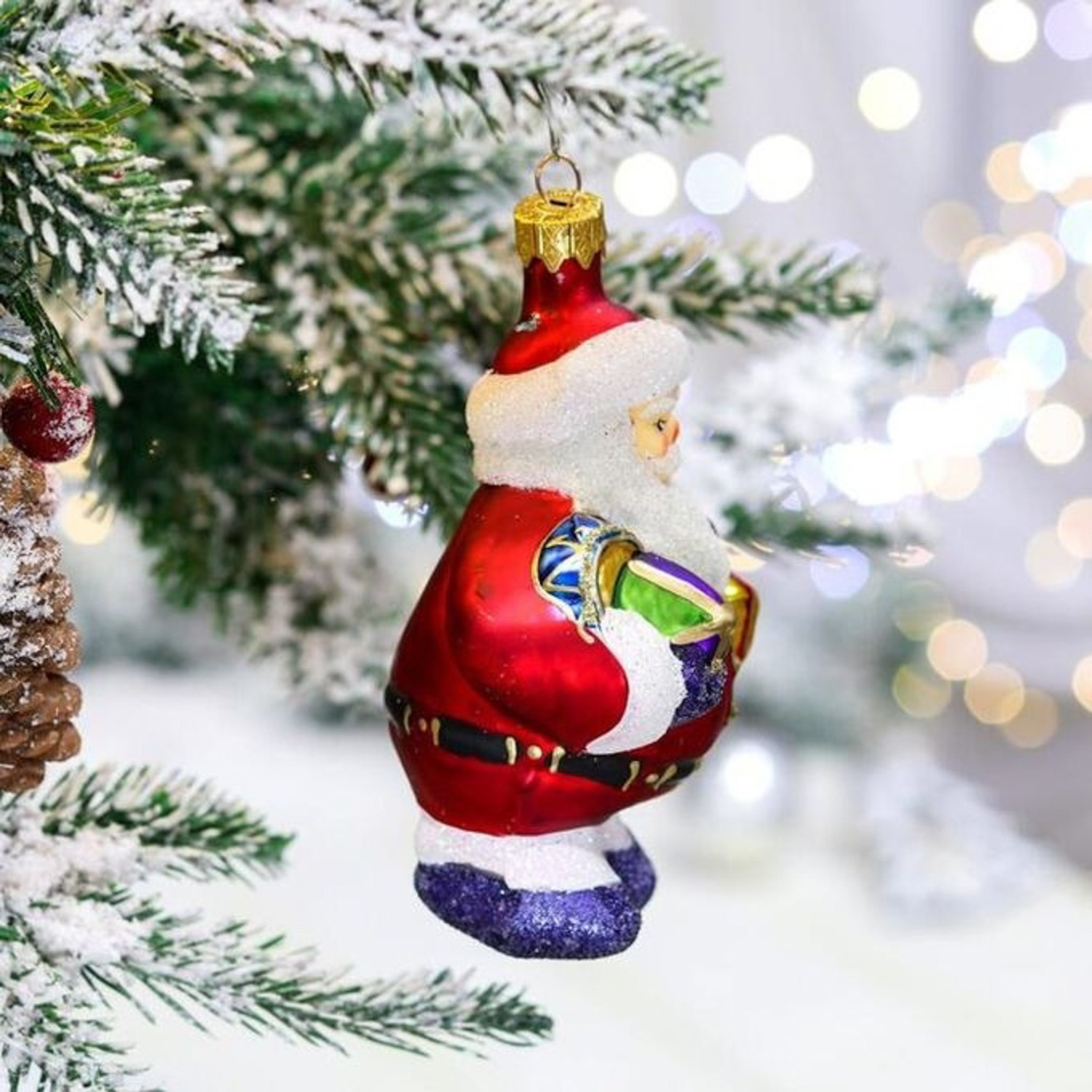 Ёлочная игрушка "Дед Мороз, 12 см 6757049