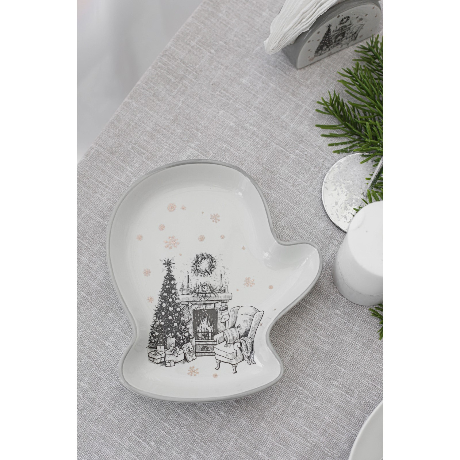 Блюдо сервировочное "Хюгге" 20х18х3 см 6249505 Блюдо сервировочное "Хюгге" 20х18х3 см 6249505