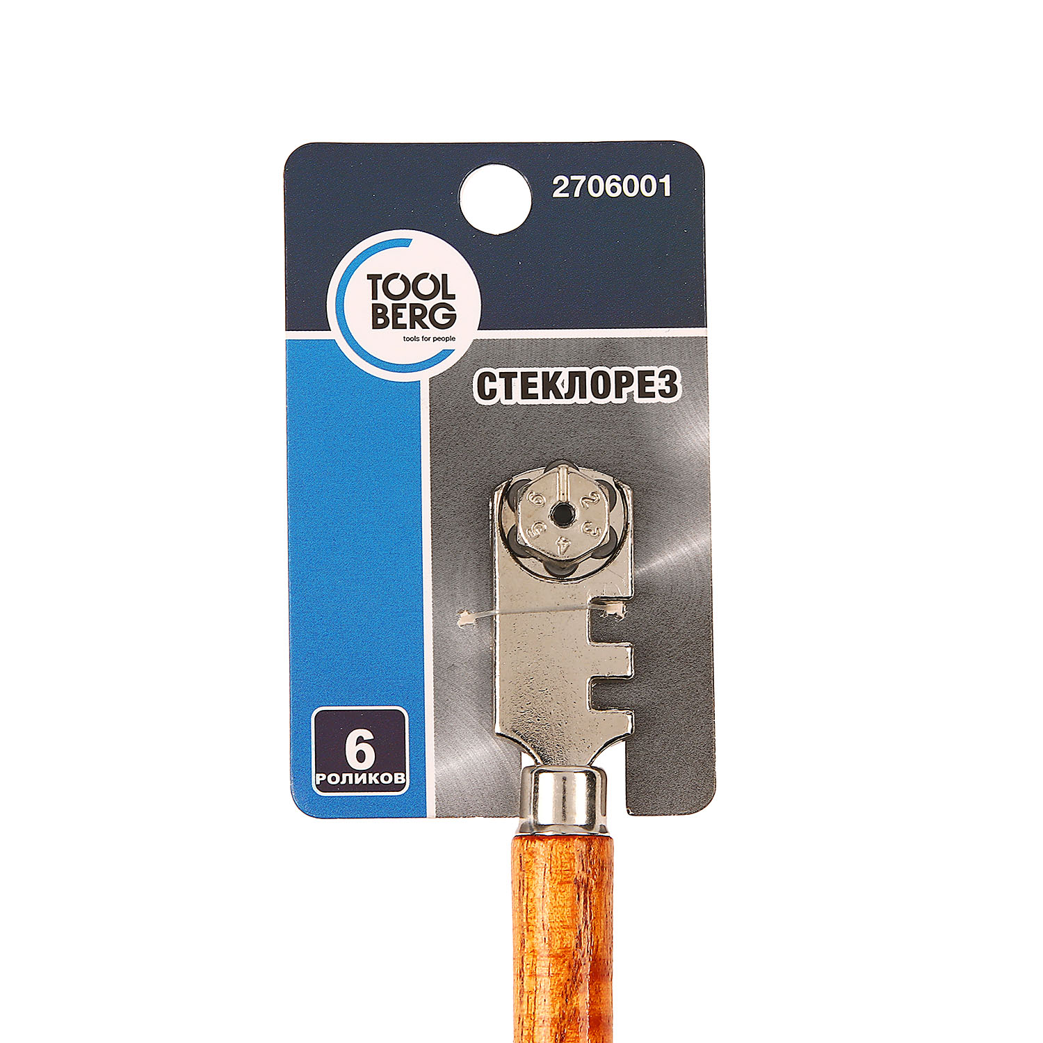 Стеклорез роликовый корпус ручки дерево (2706001) T4P *12/480