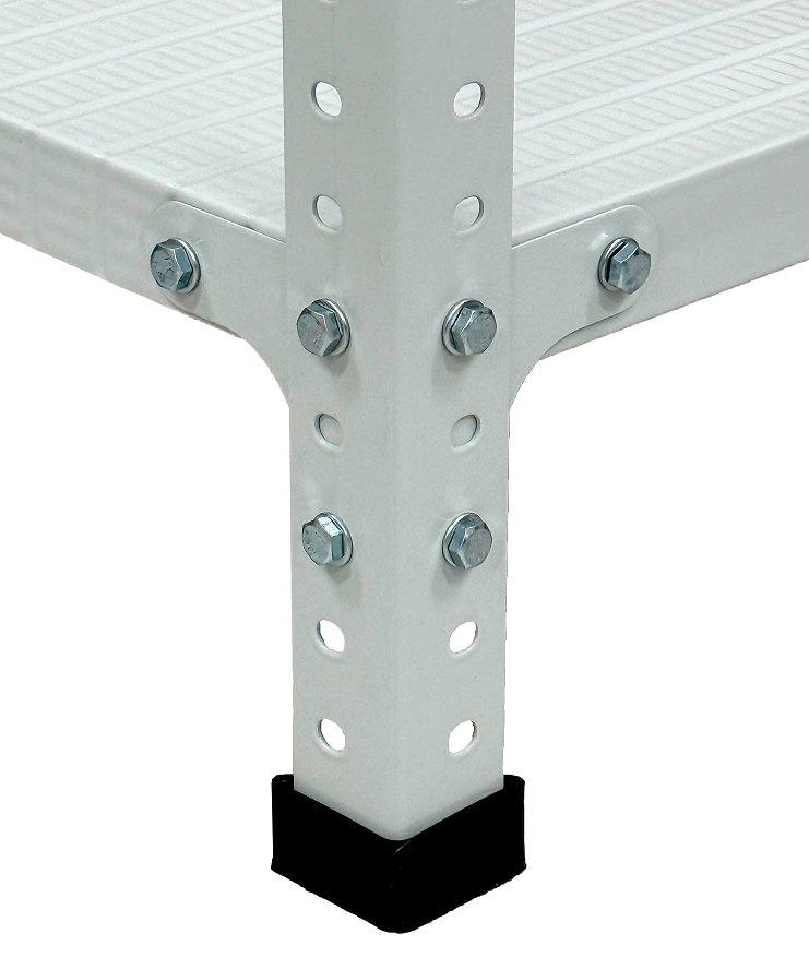 Стеллаж металл. "Steller" выс.1,95м, шир.1,0м, гл.0,4м, 4полки (мах нагр.на полку 100кг), Серый *1