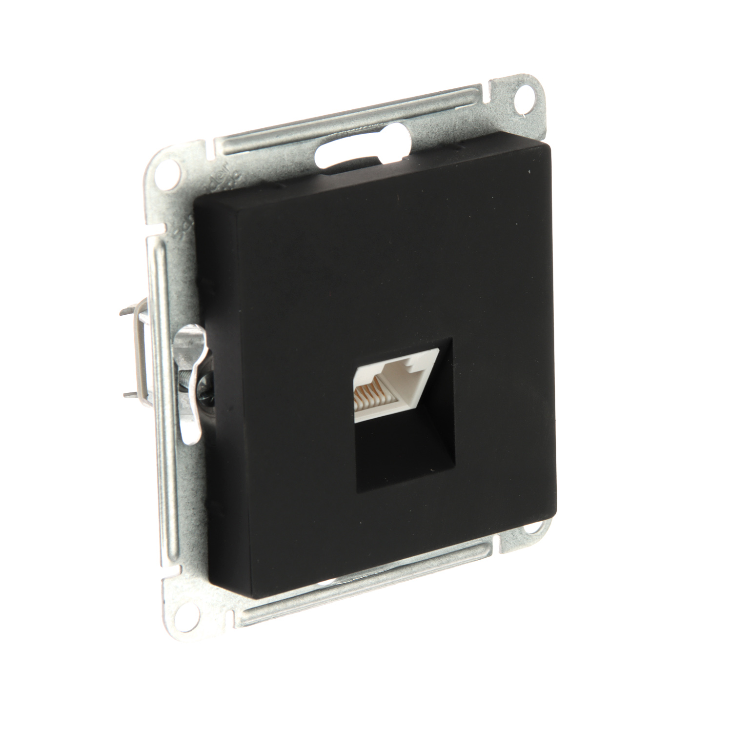 Механизм розетки компьютерной ATLAS DESIGN RJ45 карбон SchE ATN001083 *1/100