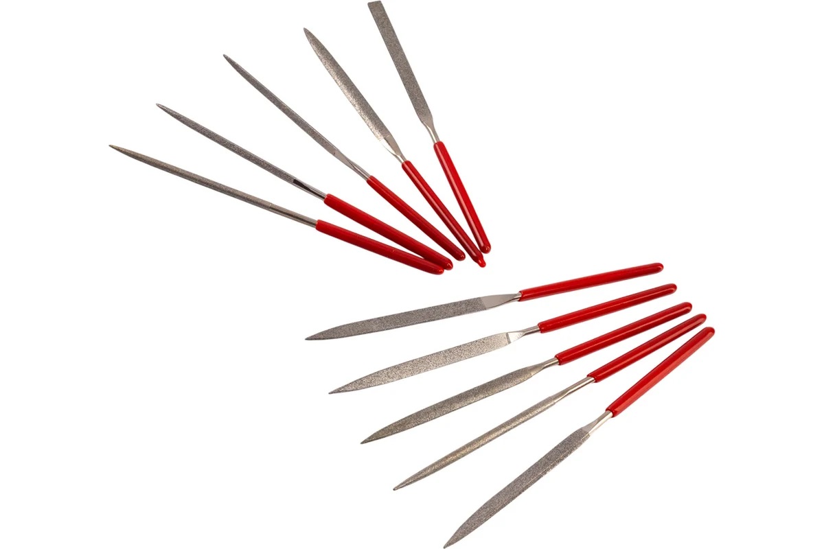 Надфиль алмазный набор 10шт 140х70мм арт.822013 VIRA *1/5/100 Надфиль алмазный набор 10шт 140х70мм арт.822013 VIRA *1/5/100