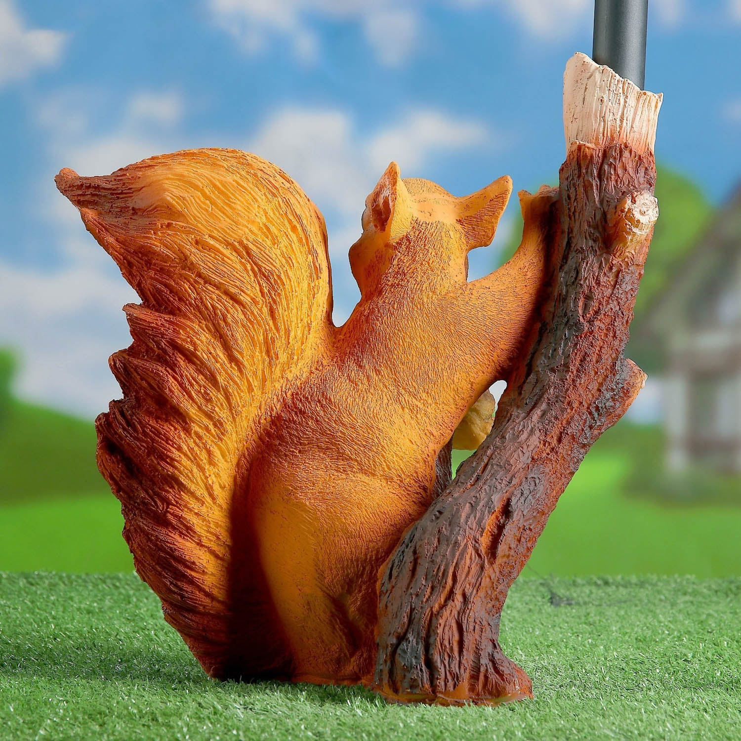 Садовый фонарь "Белка с веткой-фонарем" 33см   3622926