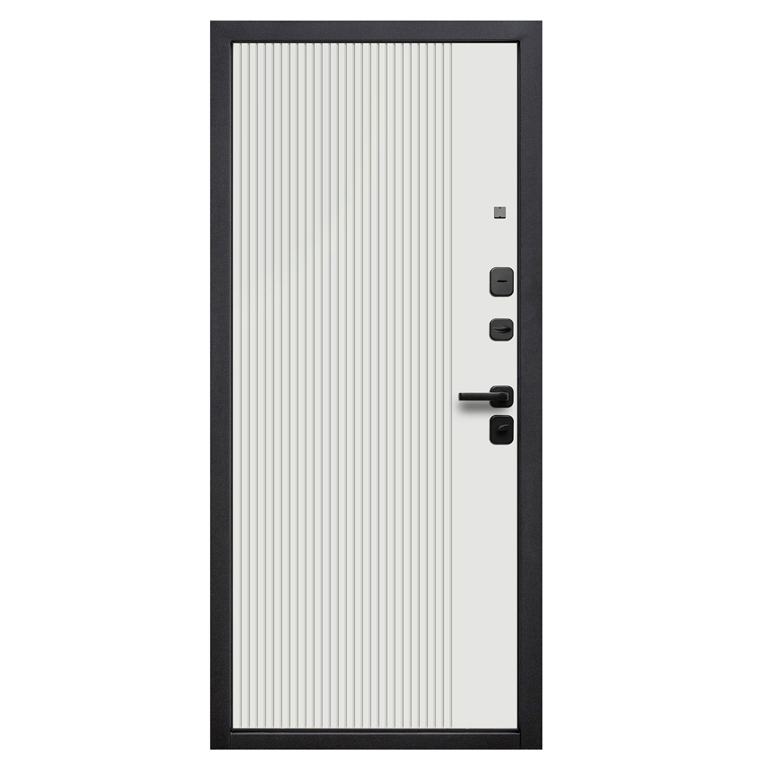 Дверь металлическая 10 см Кантри эмалит белый 860х2050 ПРАВАЯ ФЕРРОНИ *1