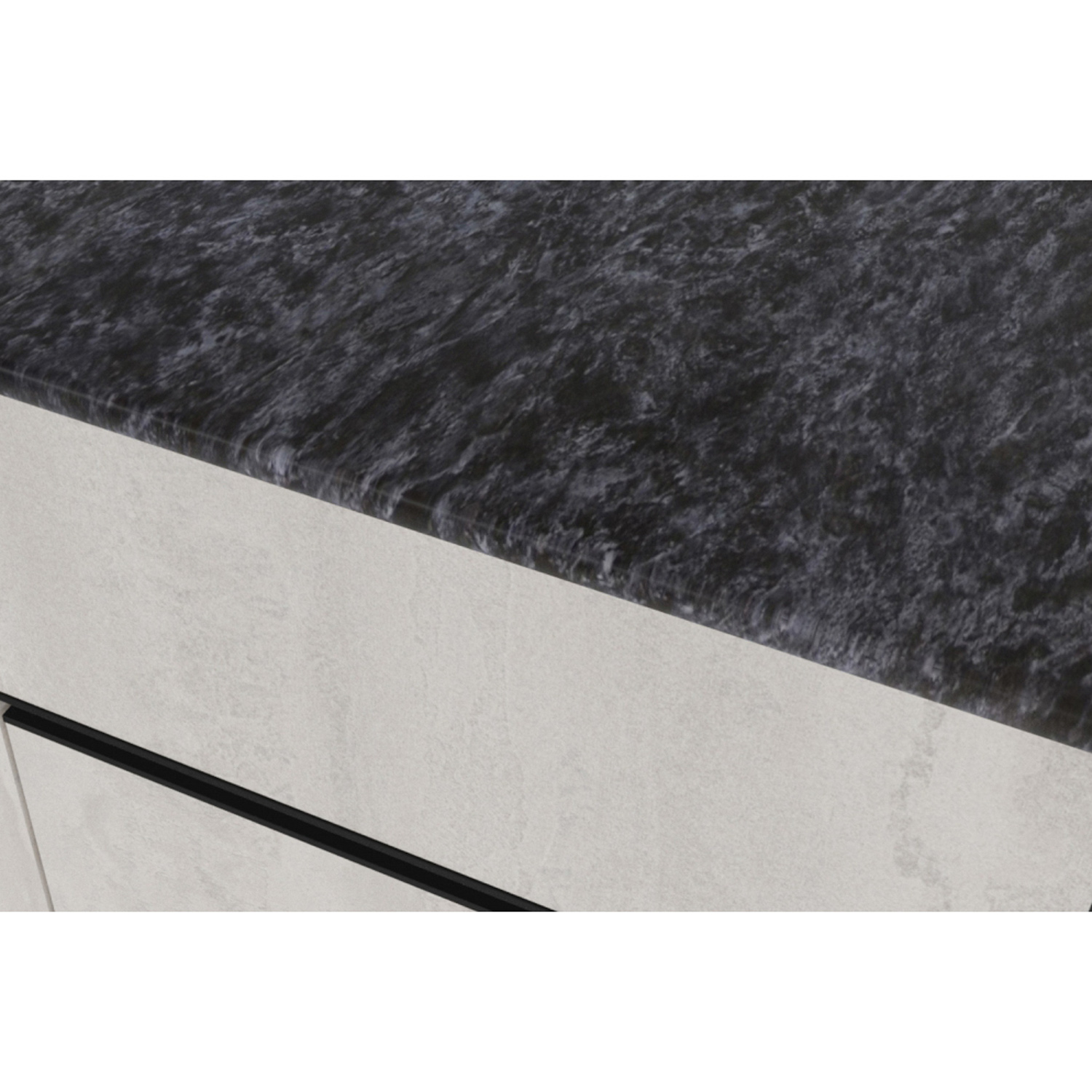 Кухонный гарнитур ГЕРДА Сюита мега 2.5 м, бетон светлый / кастилло темный