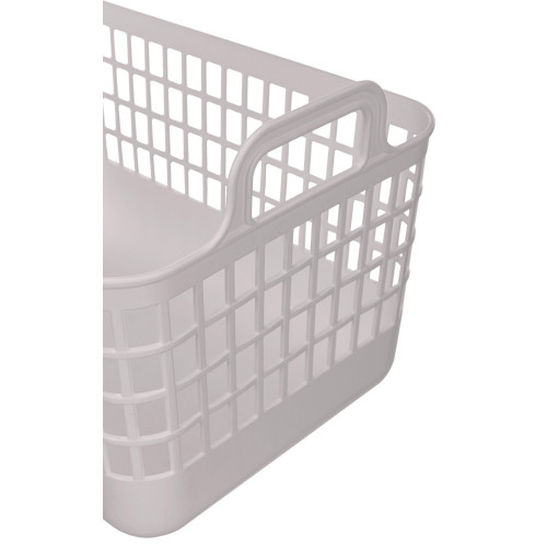 Корзина для хранения пластм. "Kobo" 320х224х210мм 12л Св.-бежевый арт 435296134 ("Бытпласт") *1/16