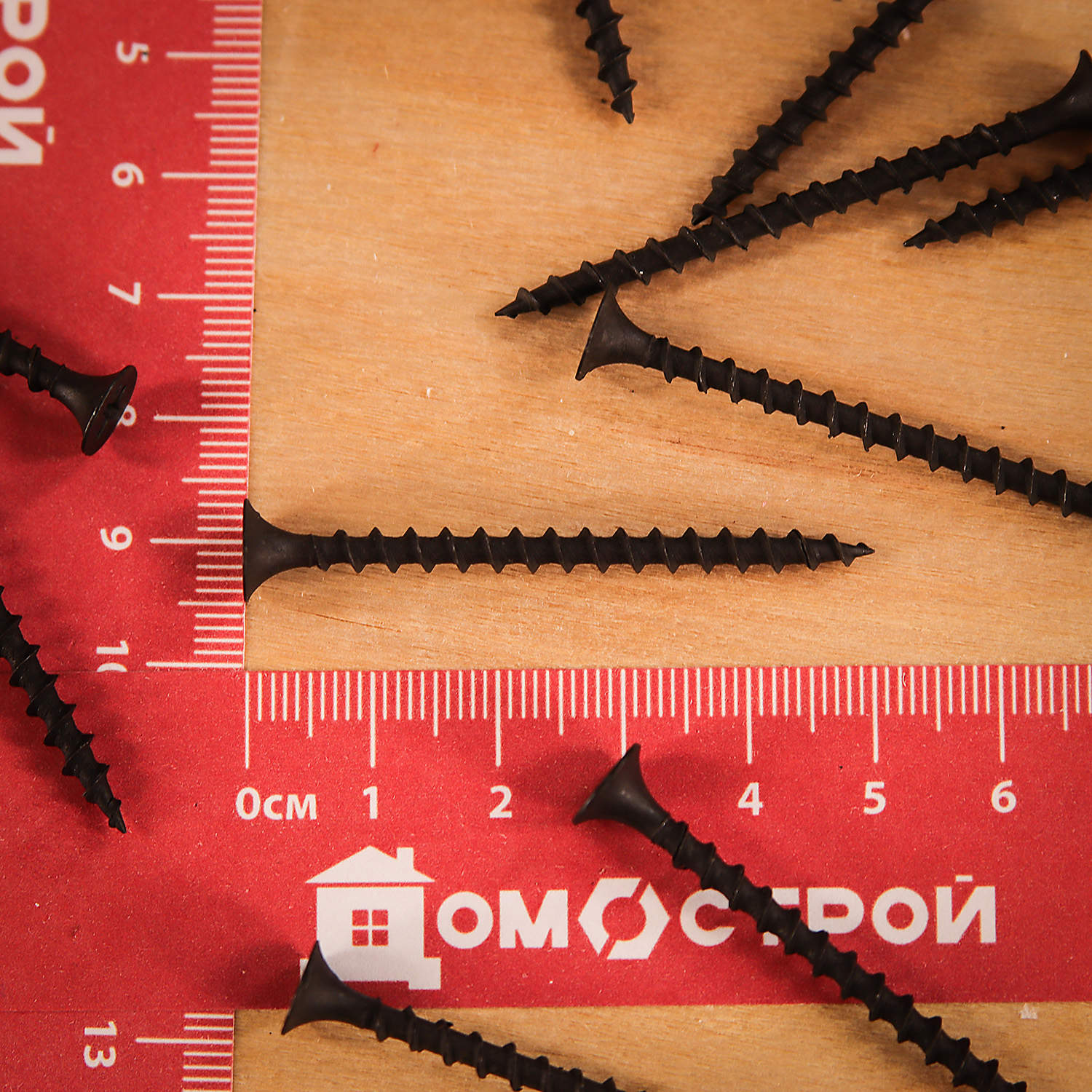 Саморезы по дереву 3.5х51 мм BROZEX, крупная резьба, фосфатированные, 90 шт.