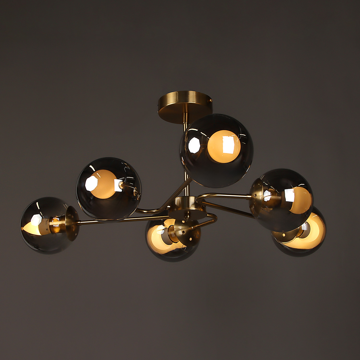 Люстра N36349/6 COP  6*40W E27 220V (d-790; h-300)  VERNER LIGHTING *1