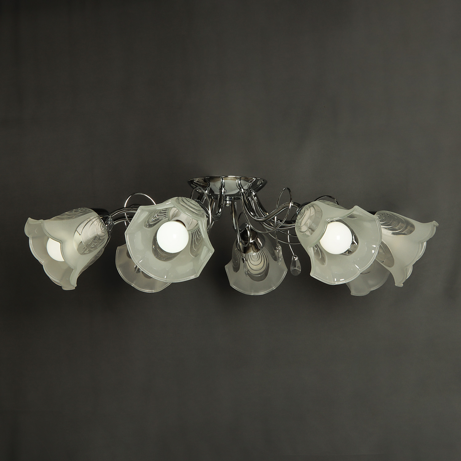 Люстра De City 372015108, Е14, 8 ламп, 40 Вт, цвет хром