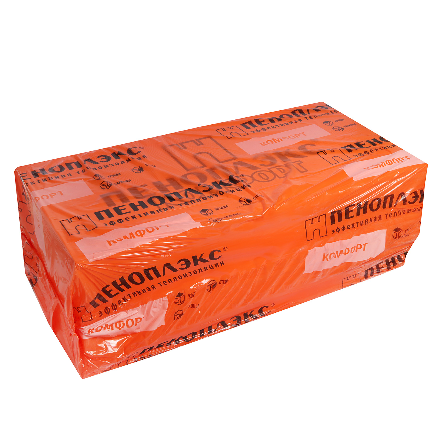 Пенополистирол 50х1185х585 мм, экструдированный, Пеноплэкс Комфорт Т-15, 4.85 м²