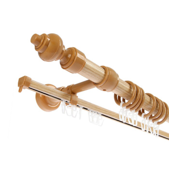 Карниз круглый d28мм Светлый дуб + U-шина 1,6 Магеллан *5