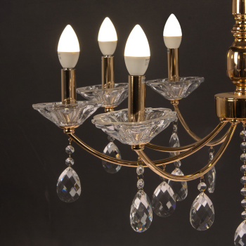 Люстра IL1242-8PPA-29 GD 40Вт Е14 S=30м2 *1 Люстра IL1242-8PPA-29 GD 40Вт Е14 S=30м2 *1