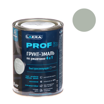 Грунт-эмаль по ржавчине 4 в 1 быстросохнущая Серое окно 0,8 кг Ral 7040 PROF IT *1/10