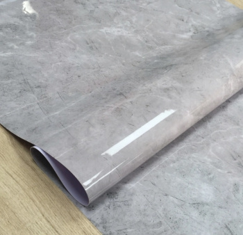 яяяКлеёнка без основы "термо" гладкая "Мрамор серый" шир.0,6м,толщ.0,6мм GW-52288"ТермоКлеёнка"*20