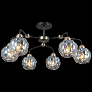 Люстра IL0447-6CSQ-79 BK Е14 40Вт S=36м2 *1 Люстра IL0447-6CSQ-79 BK Е14 40Вт S=36м2 *1