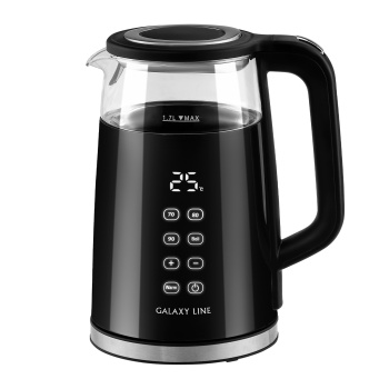 Чайник эл. стекло 1,7л 2200Вт GALAXY LINE GL 0342 сенсорное управление, регулир.темп.нагрева  *1/6
