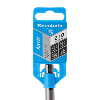 Бур по бетону 10*210мм SDS-plus 2 грани арт.691021 Rennbohr Basic *1/25/200