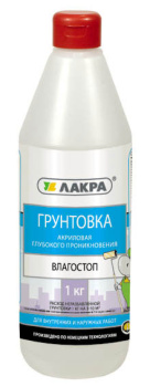 Грунтовка влагостойкая ЛАКРА, 1 л