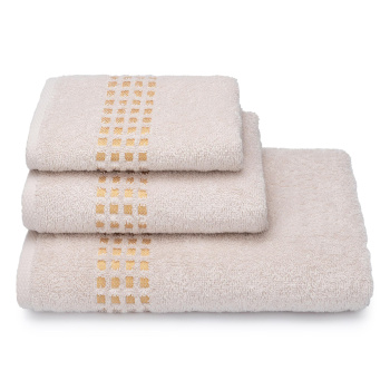 Полотенце махровое 70*130см Graph цв.13-0905 молочный 390г/м2 ПЛ-3501-5241 *3/15