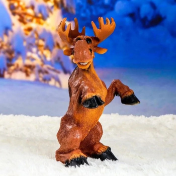 Садовая фигура "Лось с тележкой" 37см  2425305