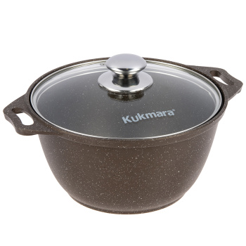 Кастрюля алюм. литая а/приг. Kukmara "Marble Induction" Мрам.коф. 3,0л Ст.кр. кмки32а *1/3 Кастрюля алюм. литая а/приг. Kukmara "Marble Induction" Мрам.коф. 3,0л Ст.кр. кмки32а *1/3