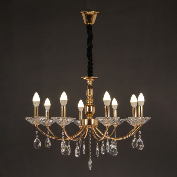 Люстра IL1242-8PPA-29 GD 40Вт Е14 S=30м2 *1 Люстра IL1242-8PPA-29 GD 40Вт Е14 S=30м2 *1