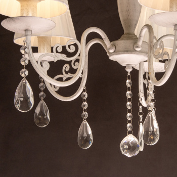 Люстра Verner Lighting N1991/5, 40 Вт, Е27, 5 ламп, белый/серебро