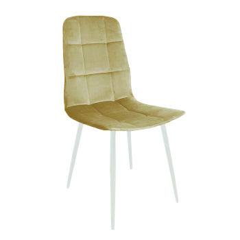 Стул FORPOST Руби Лайт, 43x88x41 см, велюр конфетти кремовый, бежевый