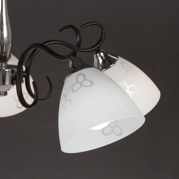 Люстра Verner Lighting N1897/5, 40 Вт, Е27, 5 ламп, черный/хром