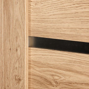 Дверь межкомнатная остекленная ЦАРГИ ПВХ COMFORT-2 Дуб Светлый 3D 800мм BROZEX-WOOD *1