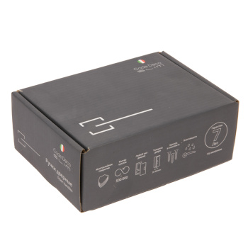 Ручка раздельная ХРОМ матовый/БЕЛЫЙ Slim H-30120-A-CRS/W Code Deco *1/18