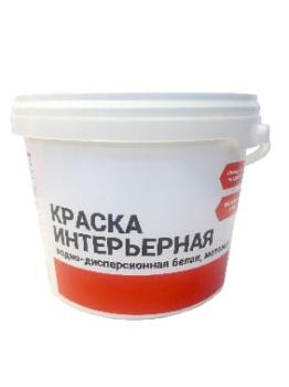 Краска акриловая 5 кг для стен и потолков Первая Цена, белая база А, матовая