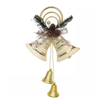 Украшение новогоднее Серпантин «Сияние колоколов», 43х25 см, золото