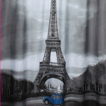 Штора для ванной "Санакс" п/эстер 180*180см "Париж" BRIMIX без колец 02-04 *1/24