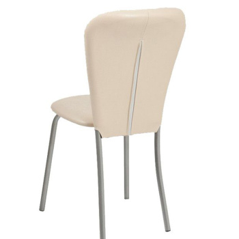 Стул FORPOST Кафе-2, 53x87x42 cм, экокожа, молочная рептилия, бежевый