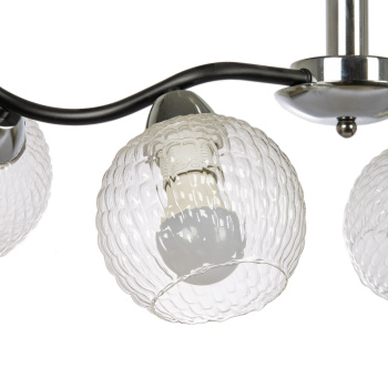 Люстра 07624-0.3-04 CR+BK Е27 60Вт S=24м2  *1/4 Люстра 07624-0.3-04 CR+BK Е27 60Вт S=24м2  *1/4