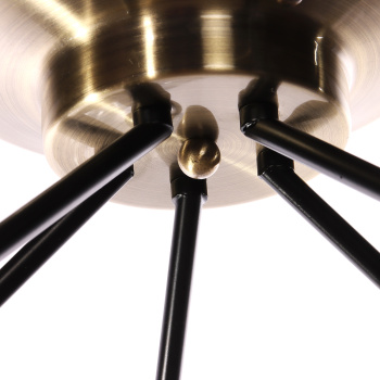 Люстра Verner Lighting A3942/5, 40 Вт, Е27, 5 ламп, античная бронза/черный