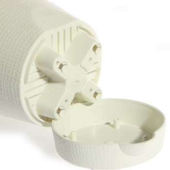 Кашпо пластм. "Le Parterre" 0,35л d верха 95мм h90мм с поддоном Кремовый 201-6 (Tek.A.Tek)*1/72