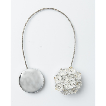 Подхват для штор магнит MI B17 tross 25см серебро Ajur *1