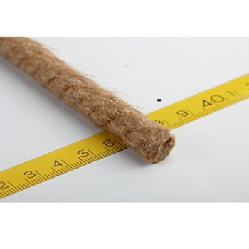 Веревка джутовая d10мм крученая арт.10061 (бухта б/катушки) ("Сибшнур") *100